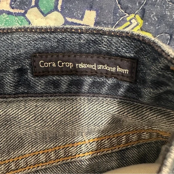 Citizens Of Humanity Blue Cora Crop Relaxed Distressed Hem Jeans Size 26 Women’s - Picture 13 of 14